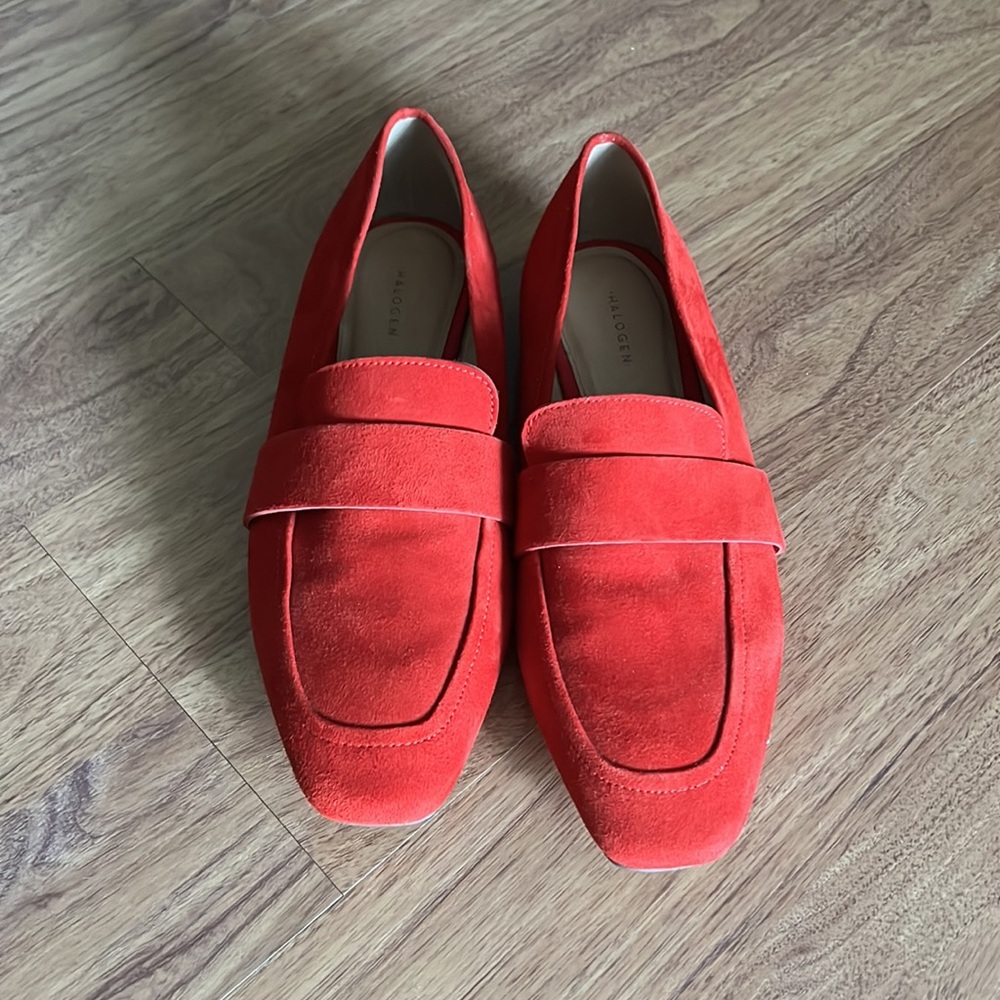 Halogen Red Suede Loafers - Picture 2 of 13